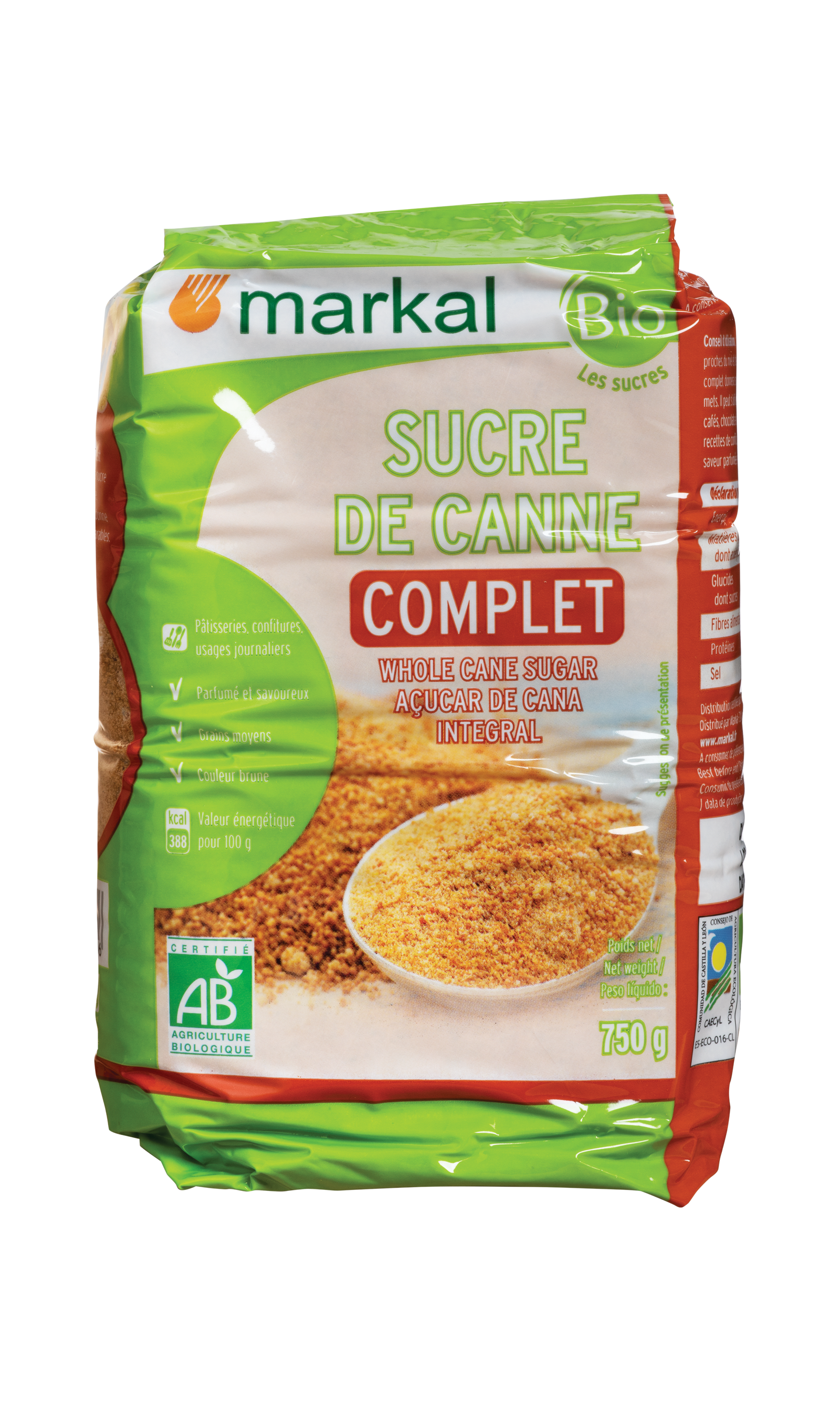 Markal Sucre de Canne Complet 750G
