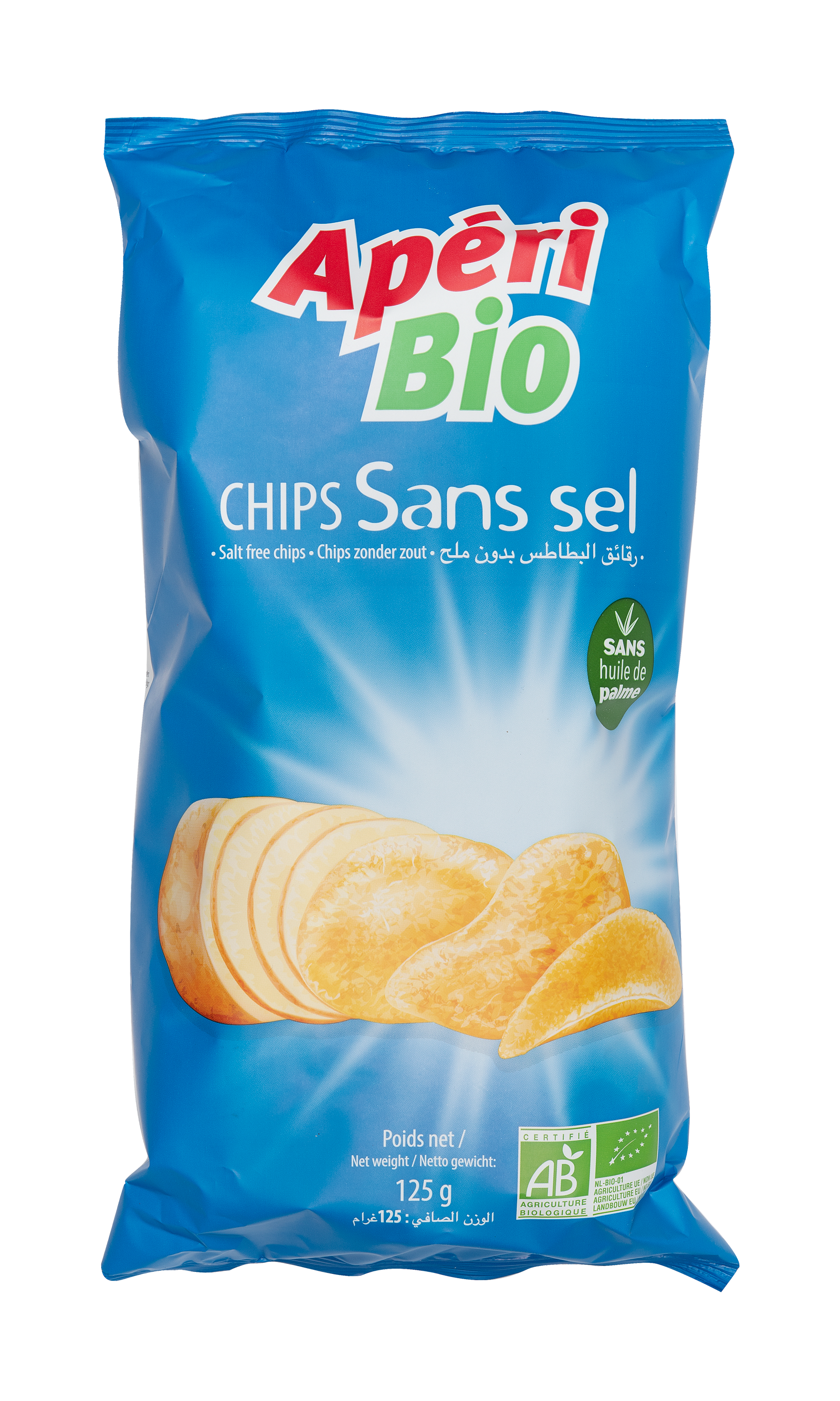 Apéri Bio Chips Sans Sel 125G