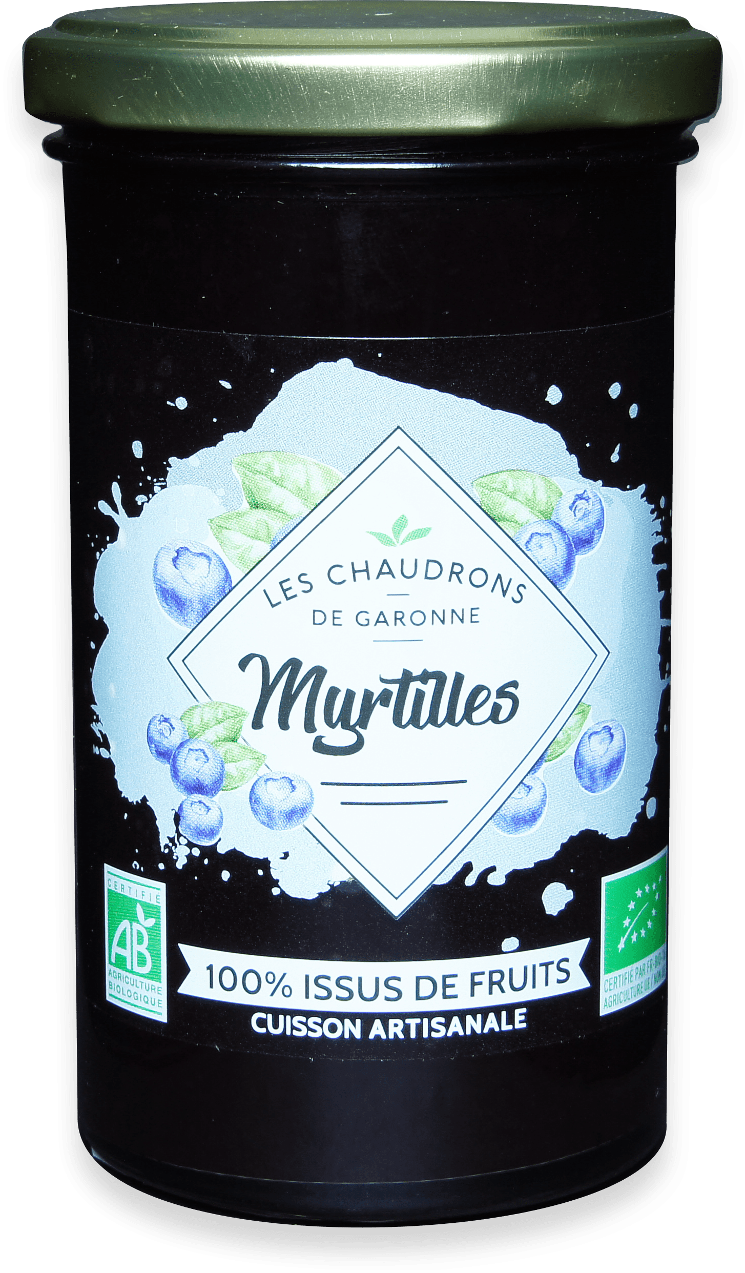Les Chaudrons de Garonne Préparation 100% Fruits Myrtilles 275G