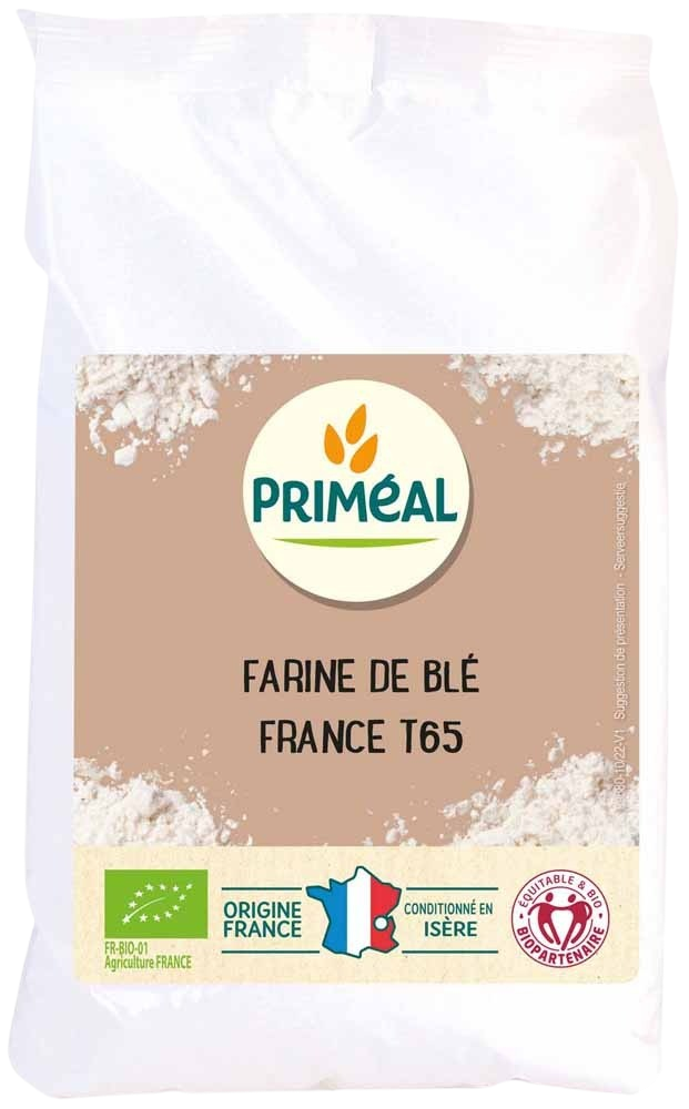 Primeal Farine de Blé Claire Type 65 1Kg