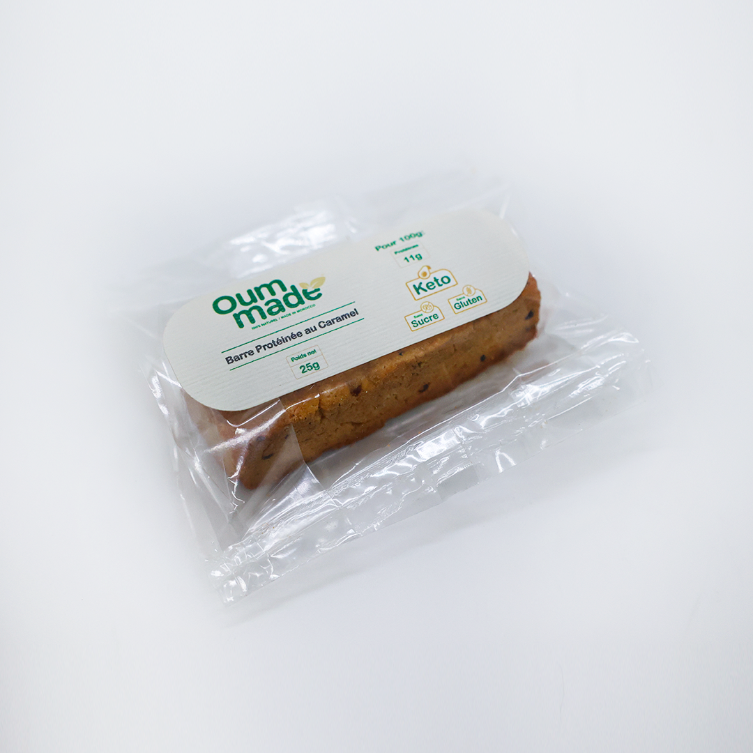 Oum Made Barre Protéinée au Caramel 25G