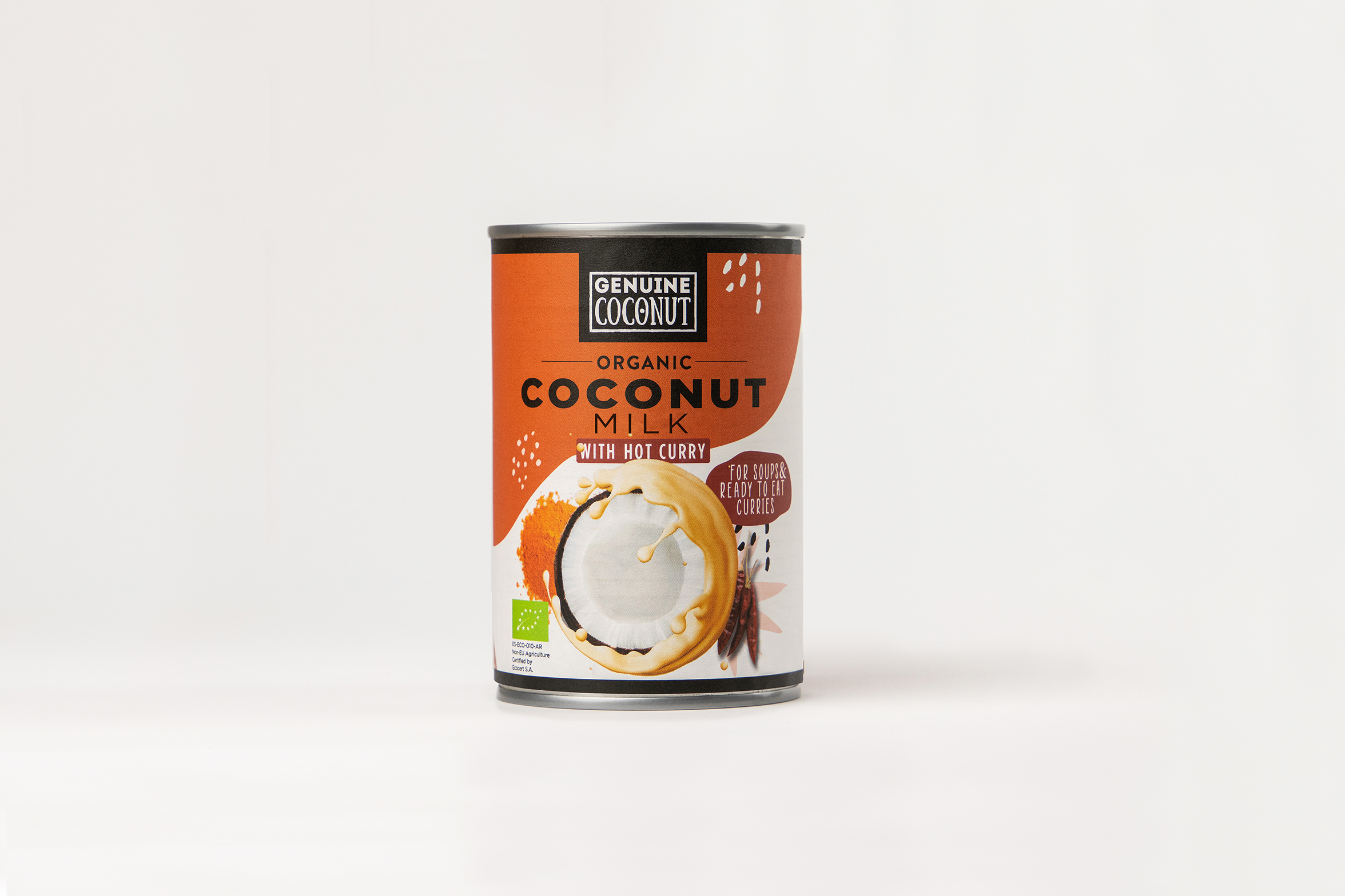 Genuine Coconut Lait de Coco au Curry Piquant 400Ml