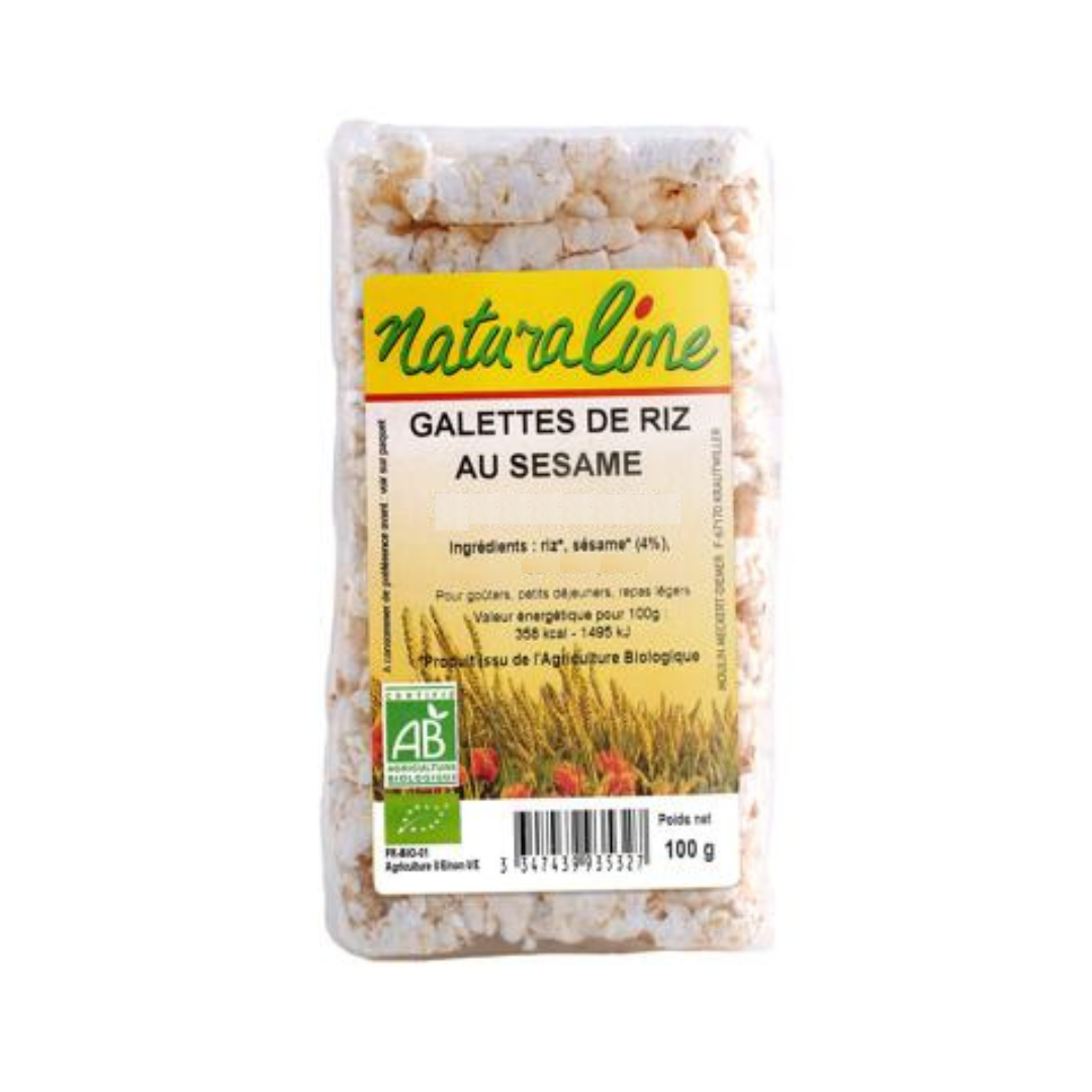 Naturaline Galettes de Riz au Sésame 100G