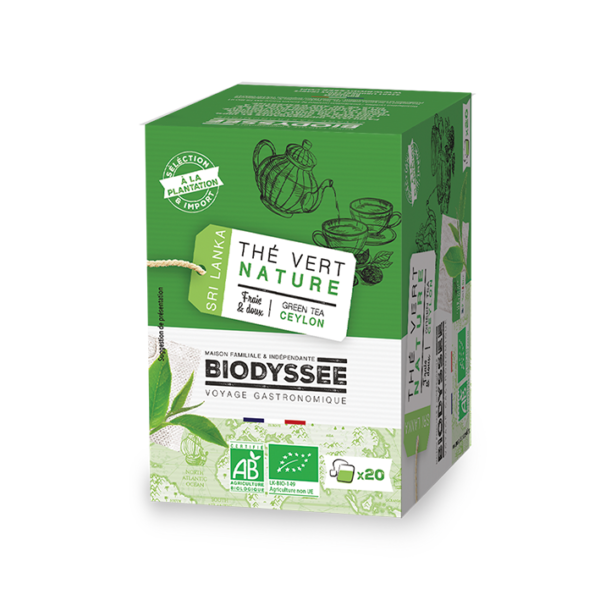 Biodyssée Thé Vert Nature de Ceylan X20