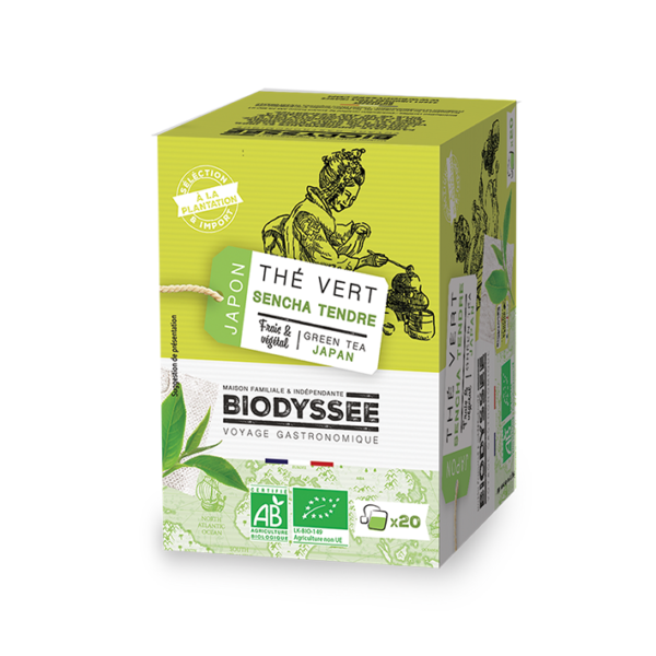 Biodyssée Thé Vert Sencha Tendre du Japon X20