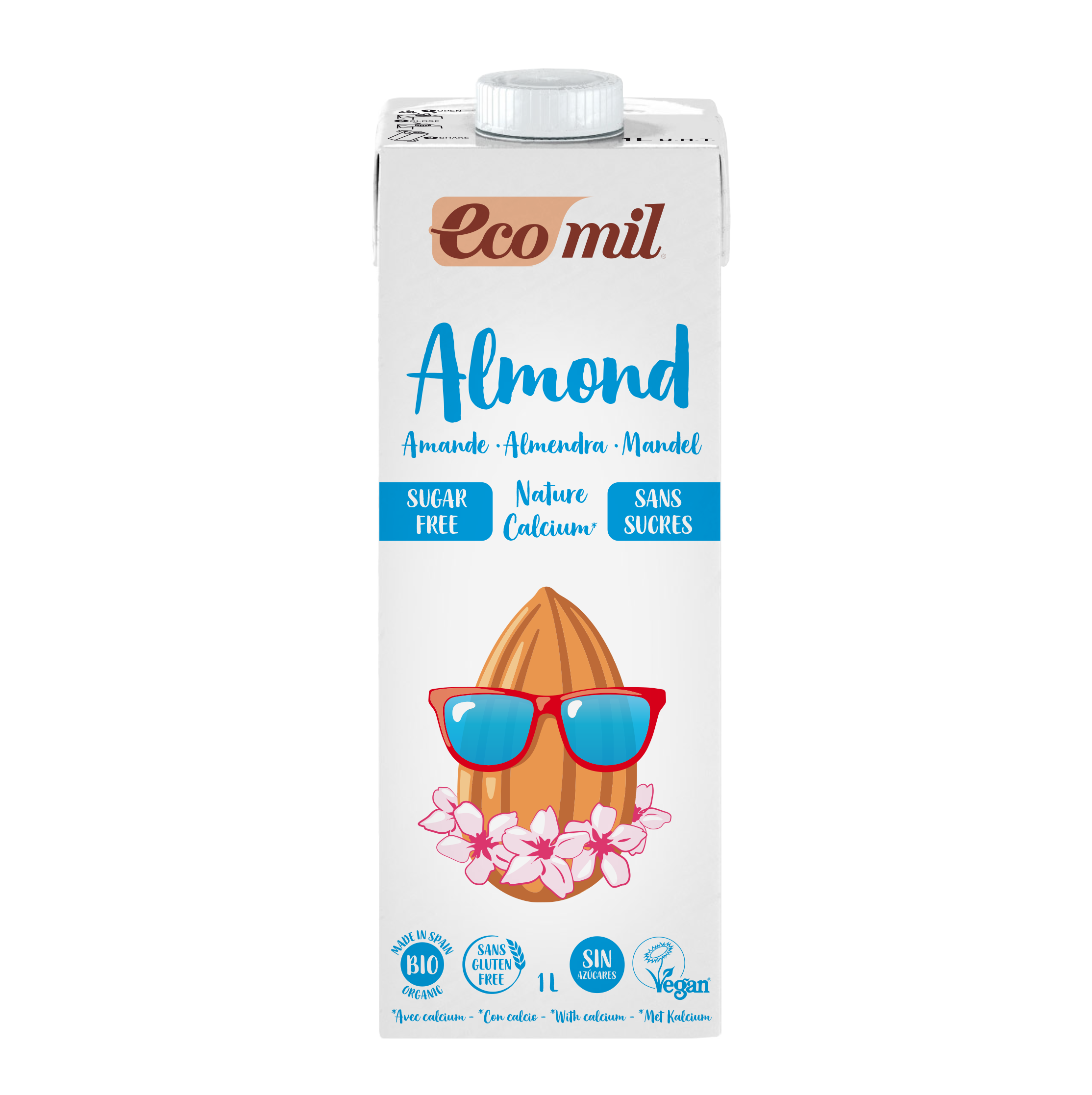 Ecomil Boisson Amande Calcium 1L