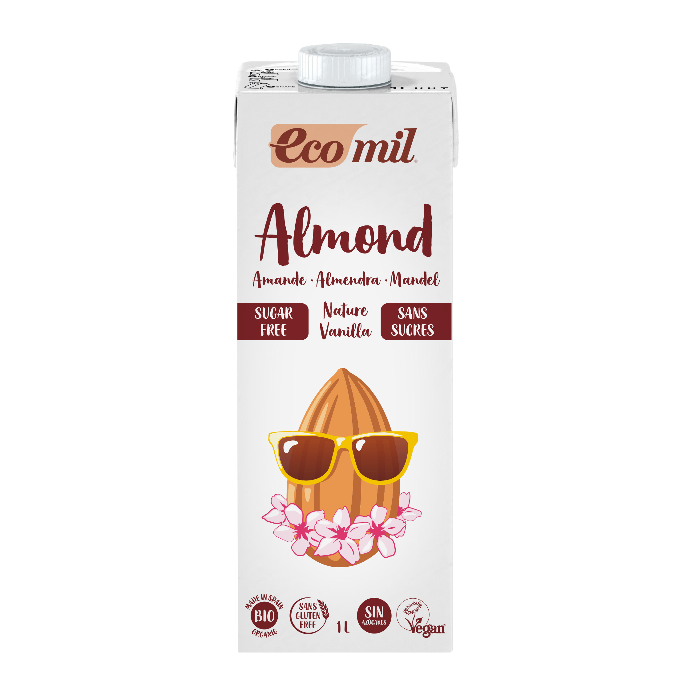 Ecomil Boisson Amande Vanille 1L