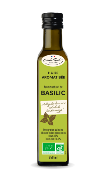 Emile Noel Huile Aromatisée au Basilic 250Ml