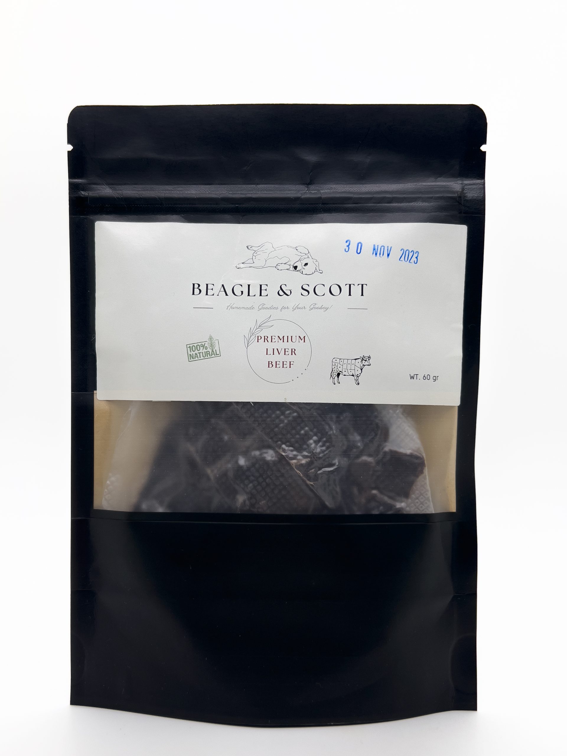 Beagle & Scott Snack 6 Premium Liver Beef 60G