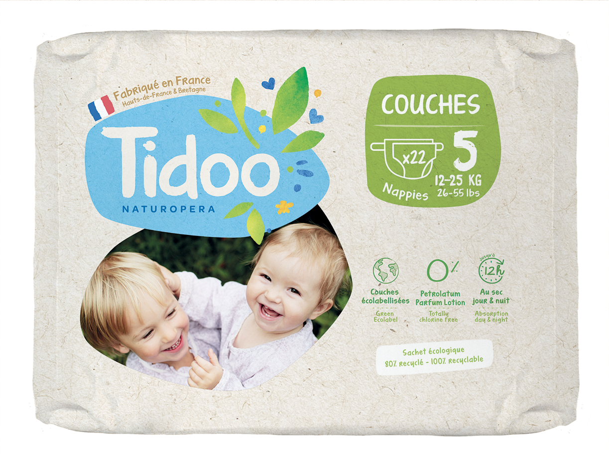 Tidoo Couche Taille 5 / 12-25Kg 22 Unités