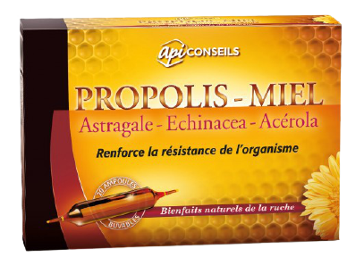 Yves Ponroy Propolis Miel 20 Ampoules