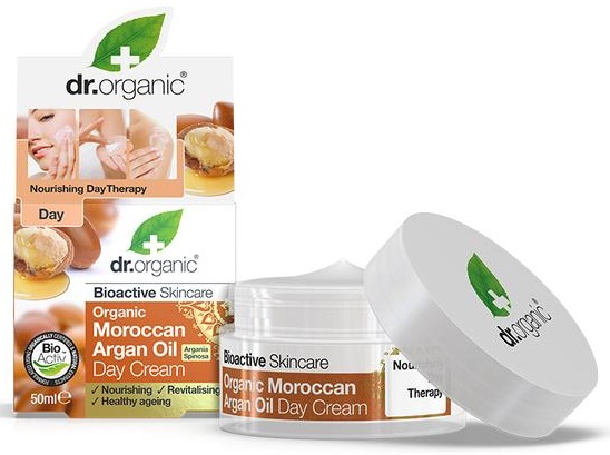 Dr Organic Crème de Jour à l'Huile d'Argan Marocain 50Ml