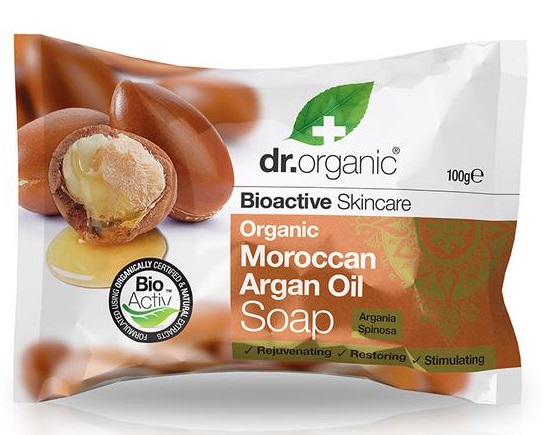 Dr Organic Savon à l'Huile d'Argan Marocain 100G