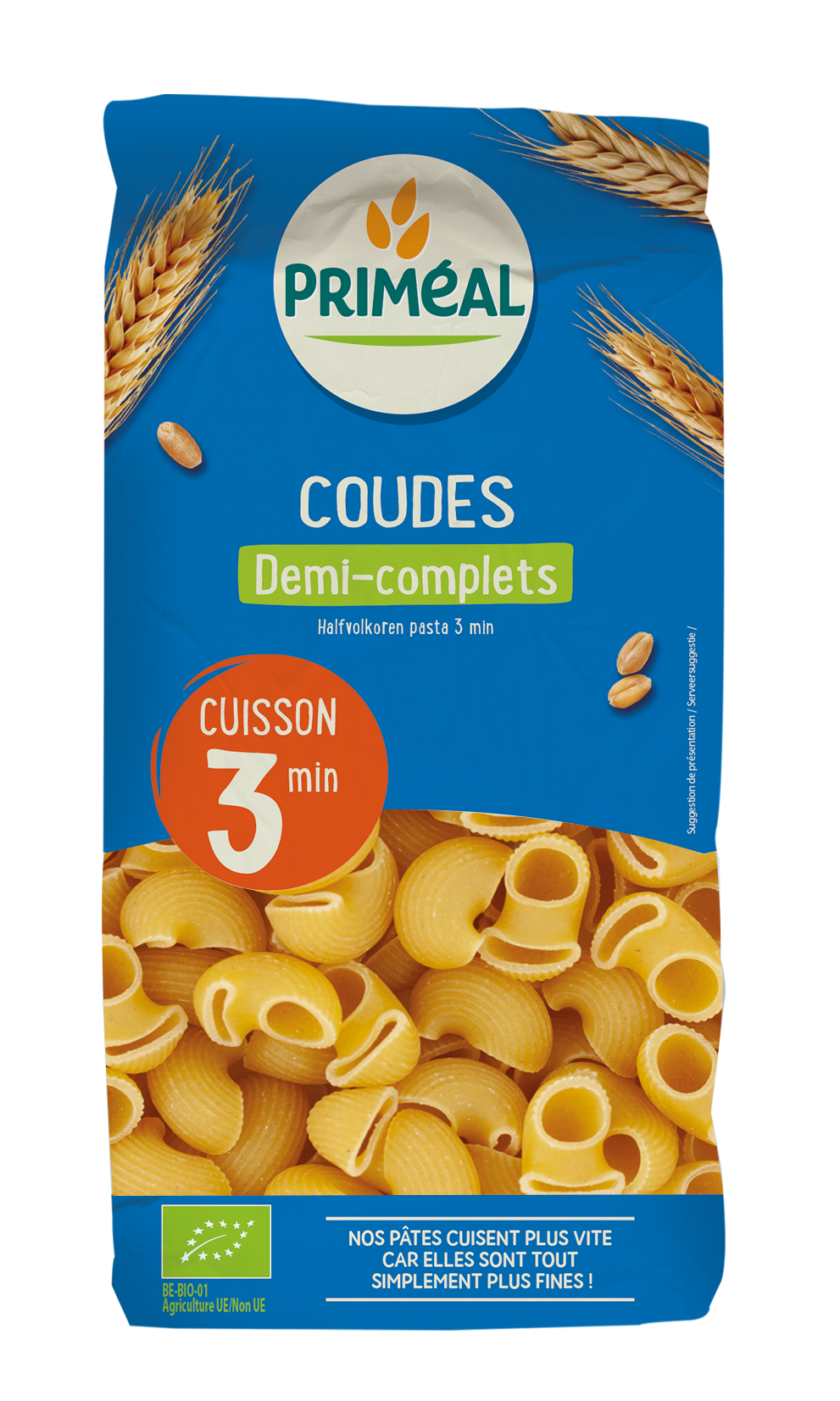 Primeal Coudes Demi-complets Cuisson Rapide 500G