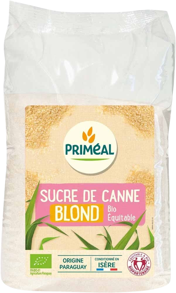 Primeal Sucre de Canne Blond 1Kg