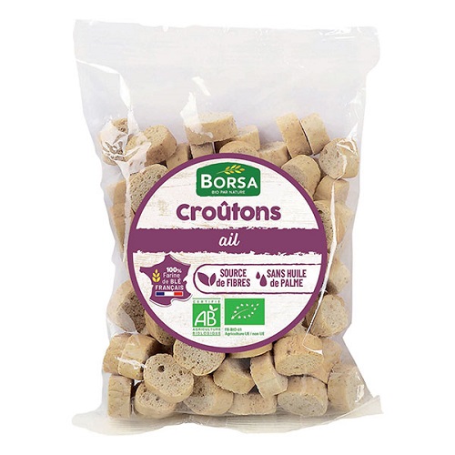 Borsa Croûtons Blé Complet à l'Ail 75G