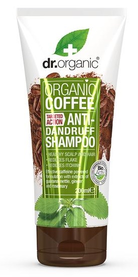 Dr Organic Shampooing Antipelliculaire à La Menthe et au Café 200Ml