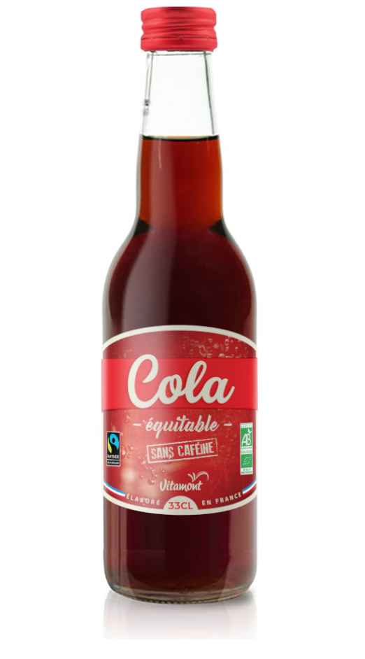 Vitamont Cola Bio Équitable sans Caféine 33Cl