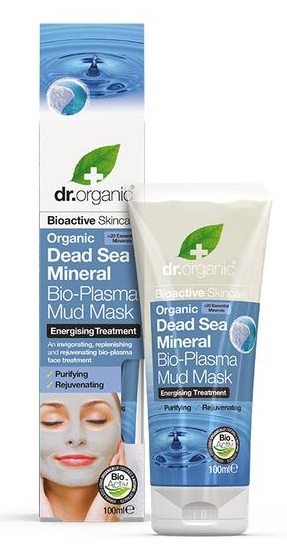 Dr Organic Masque de Boue aux Minéraux de la Mer Morte et au Plasma 100Ml