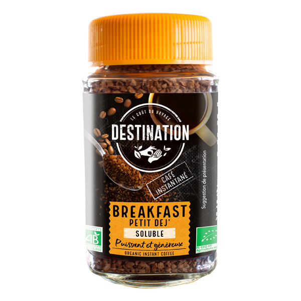 Destination Café Lyophilisé - Petit Déj' Soluble - 100G