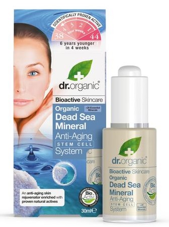 Dr Organic Système Anti-âge des Cellules Souches aux Minéraux de la Mer Morte 30Ml