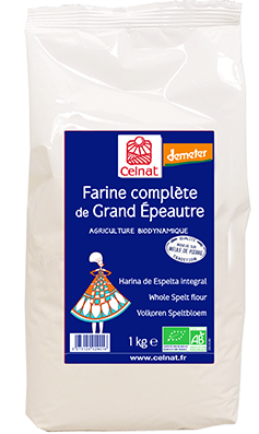 Celnat Farine Complète de Grand Épeautre 1Kg