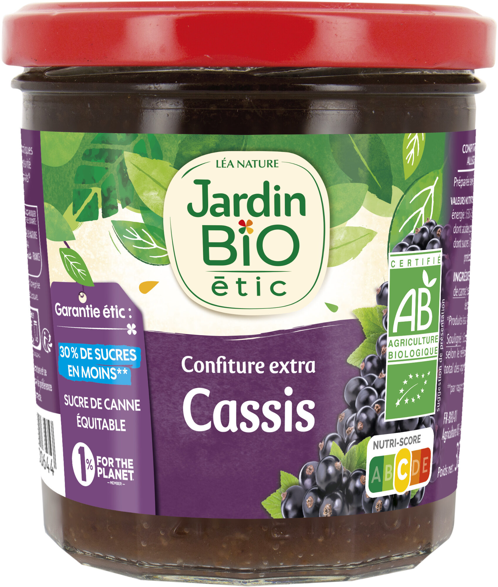 Jardin Bio Confiture Cassis 320G