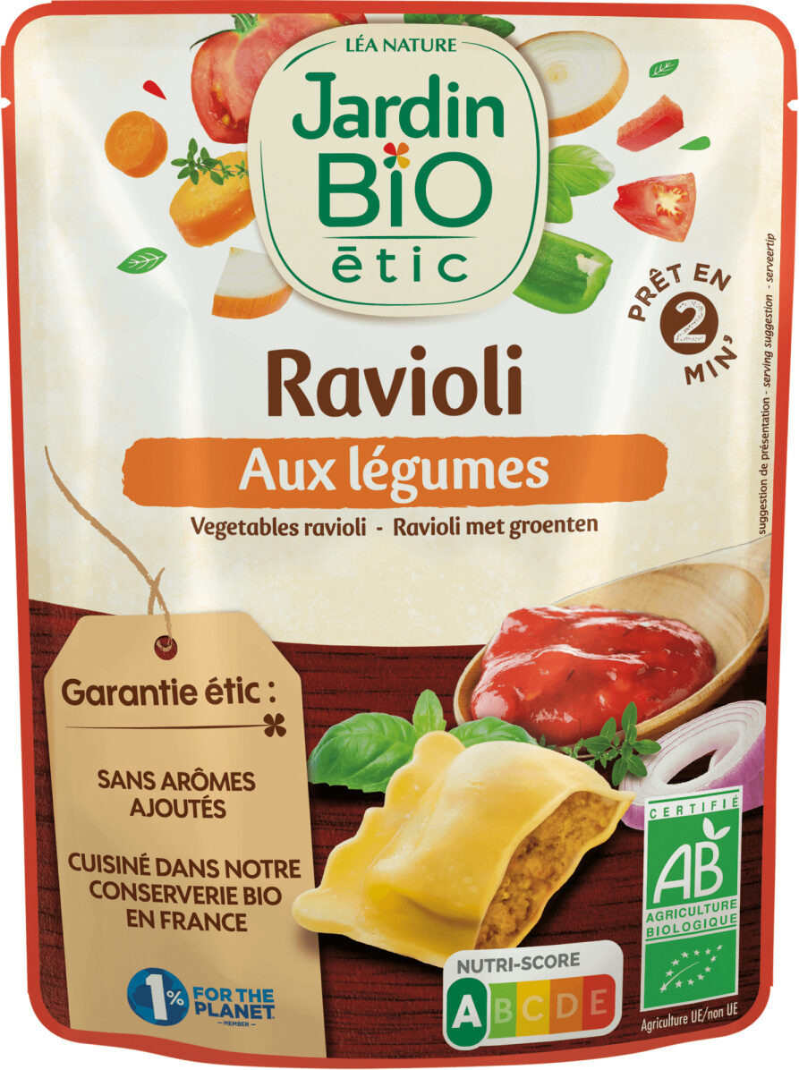 Jardin Bio Ravioli aux Légumes 250G