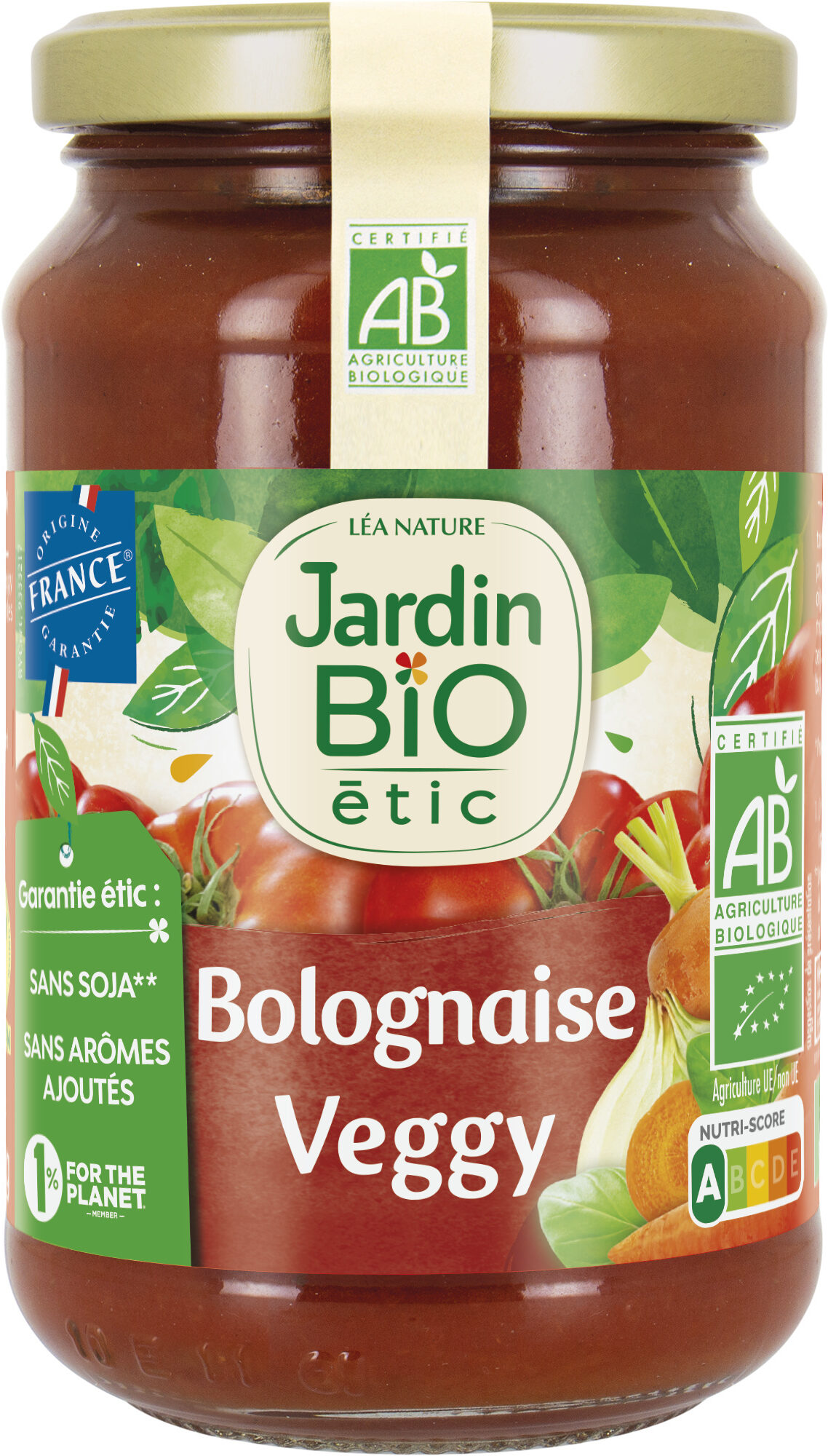 Jardin Bio Sauce Tomate Bolognaise Veggy 350G