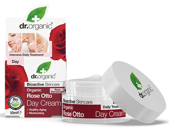 Dr Organic Crème de Jour à la Rose 50Ml