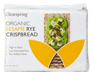 Clearspring Pain Croustillant de Seigle au Sésame Biologique 200G