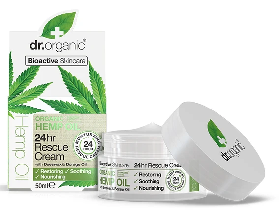 Dr Organic Crème de Sauvetage à l'Huile de Chanvre 50Ml