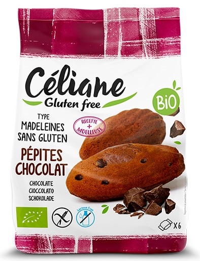 Céliane Madeleines Pépites Chocolat 180G