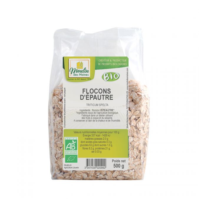 Moulin des Moines Flocons Épeautre 500G