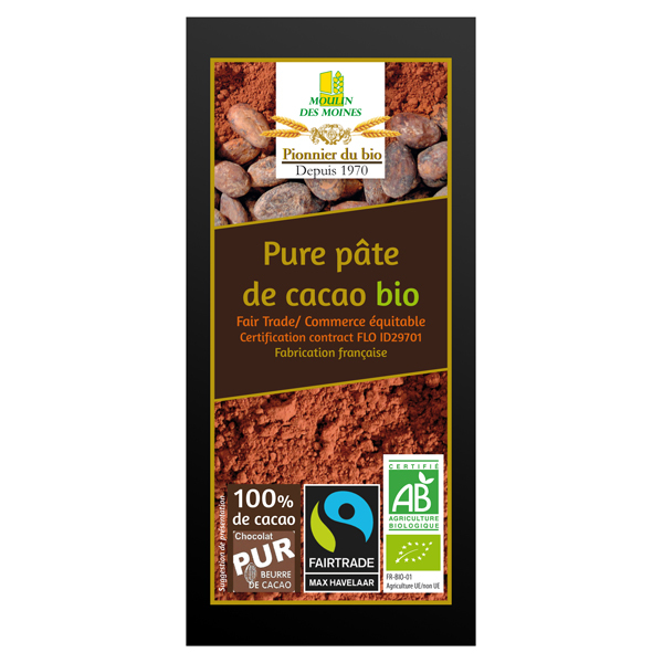 Moulin des Moines Pure Pâte de Cacao 100G