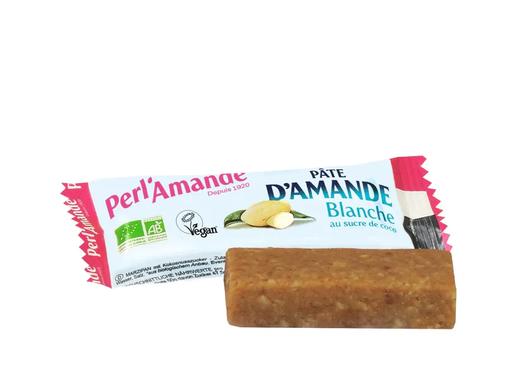 Perl’Amande Barre à Pâte d’Amande au Sucre de Coco 25G