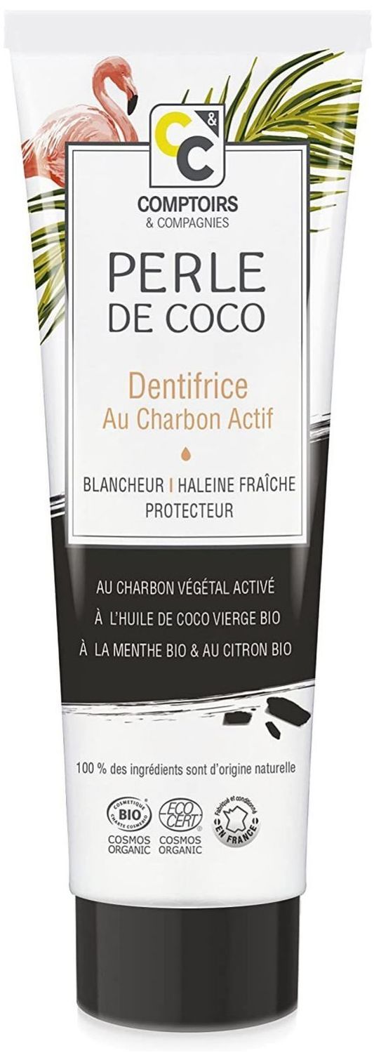 Comptoirs & Compagnies Perle de Coco Dentifrice Charbon 75Ml