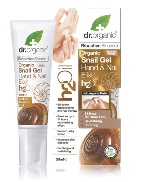 Dr Organic Gel d'Escargot pour les Mains et les Ongles Elixir 50Ml