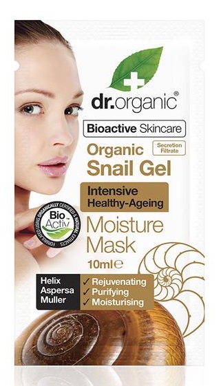 Dr Organic Masque Hydratant au Gel d'Escargot Sachet 10Ml