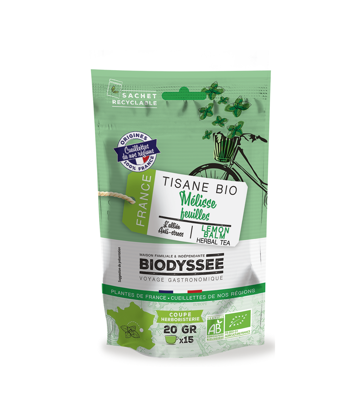 Biodyssée Mélisse Feuilles 20G