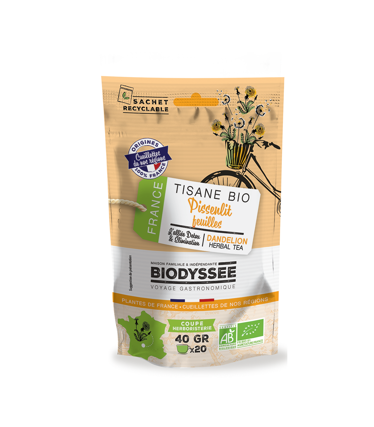 Biodyssée Pissenlit Feuilles 40G