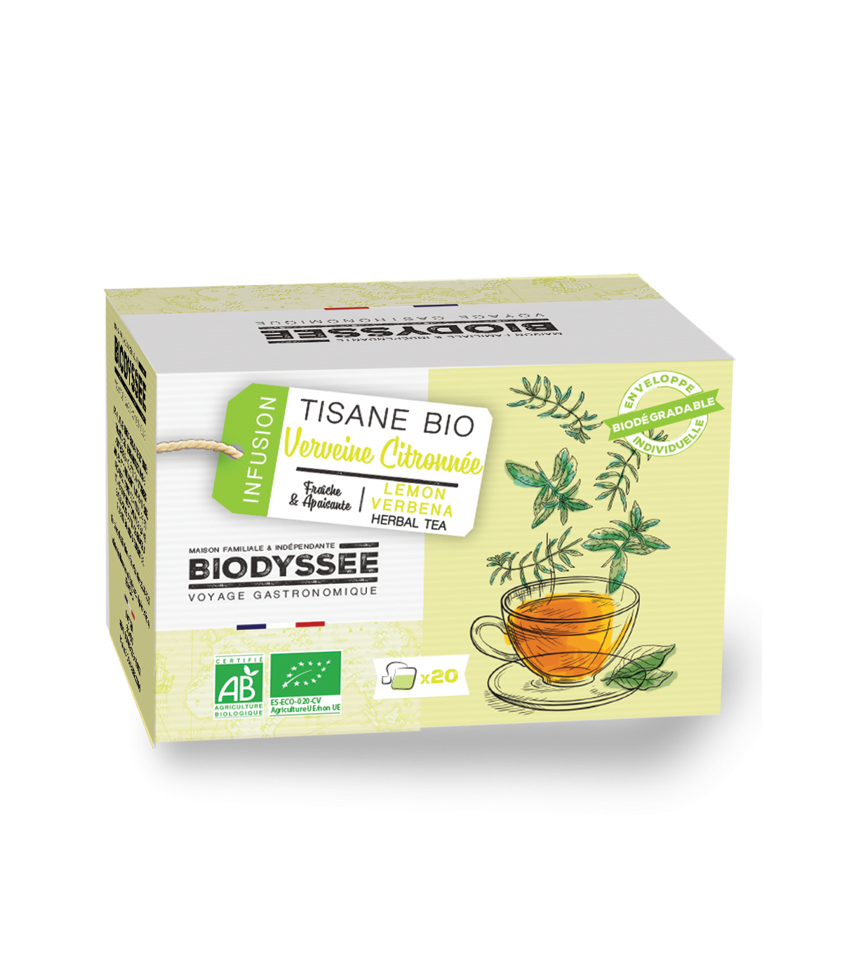 Biodyssée Tisane Verveine Citronnée 1.5X20
