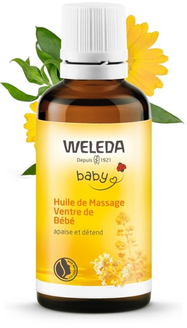 Weleda Huile de Massage Ventre de Bébé 50Ml