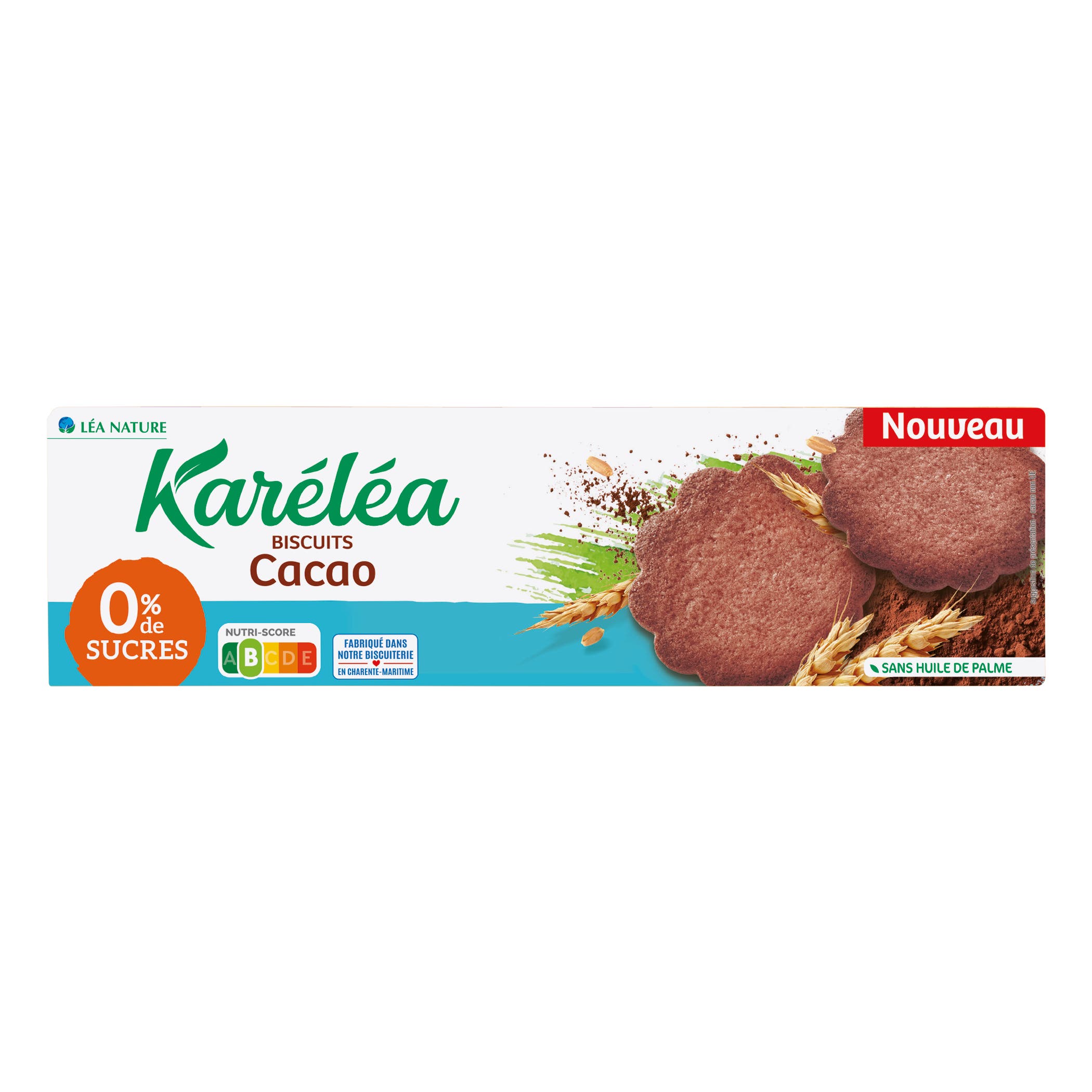 Karelea Biscuits Cacao sans Sucres 132G