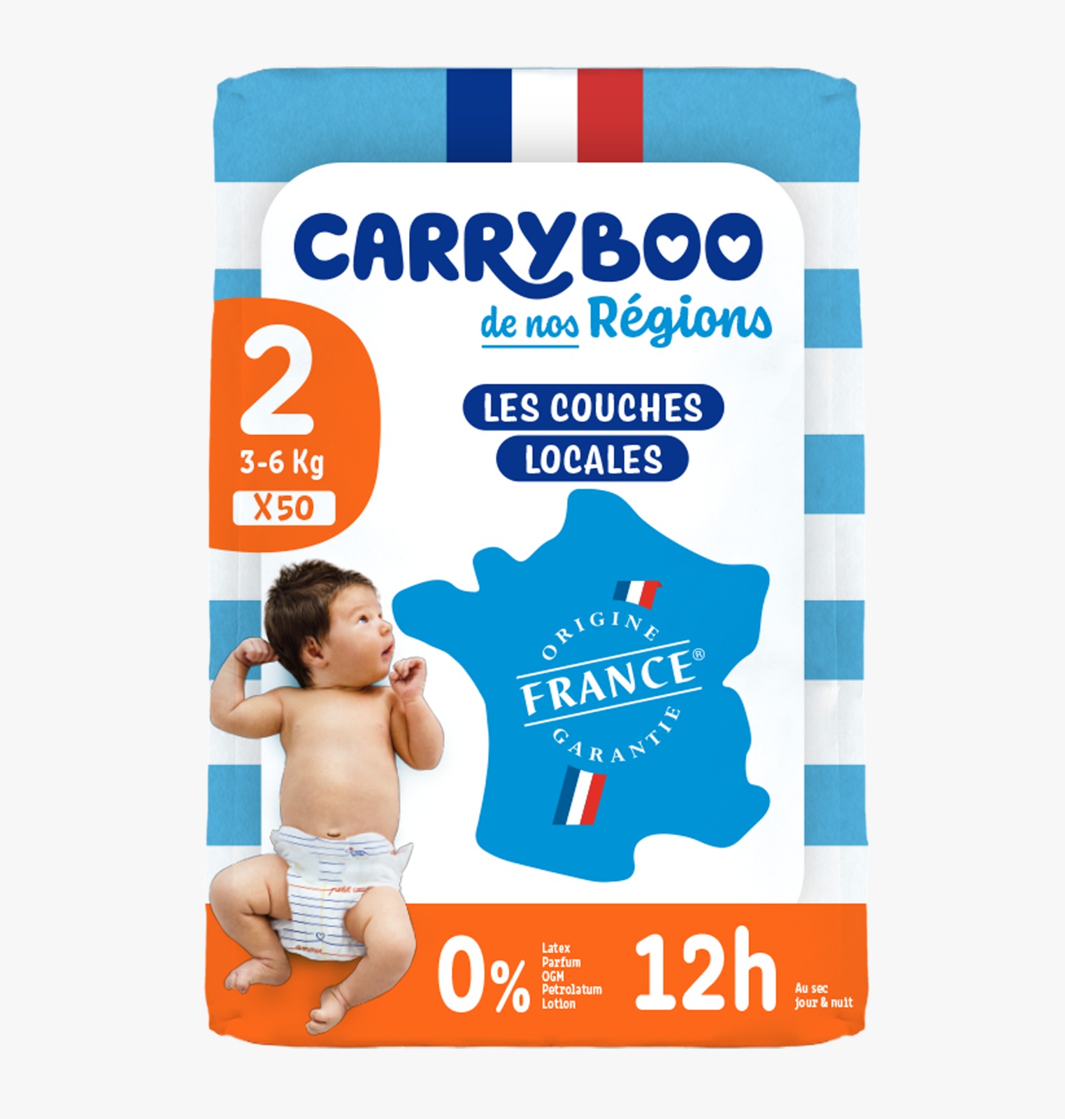 Carryboo de nos Régions Taille 2 (3-6Kg) x50