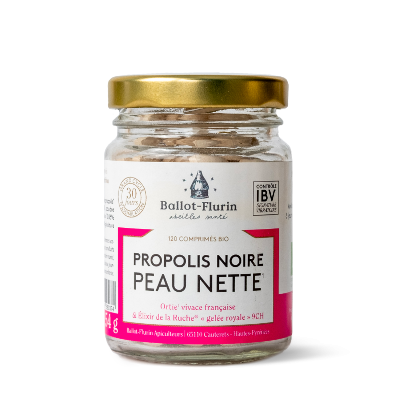 Ballot Flurin Propolis Noire Peau Nette 120 Comprimés