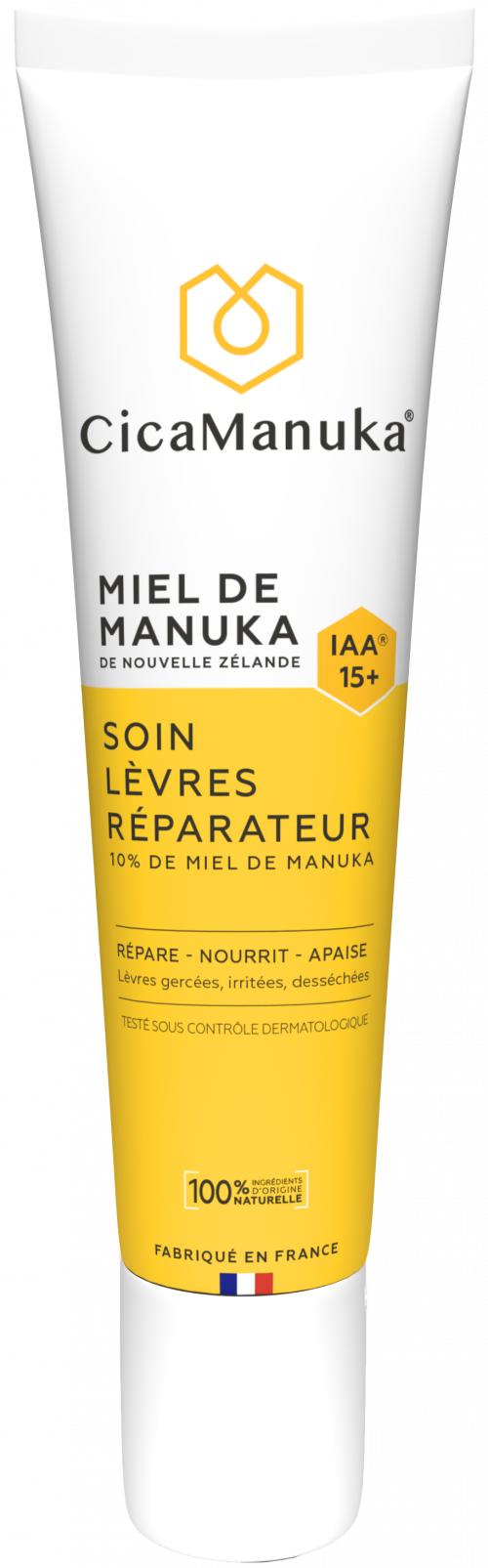 Cica Manuka Soin Lèvres Réparateur IAA15+ 15Ml